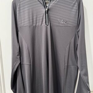 Greg Norman for Tasso Elba Gray Quarter-Zip Pullover